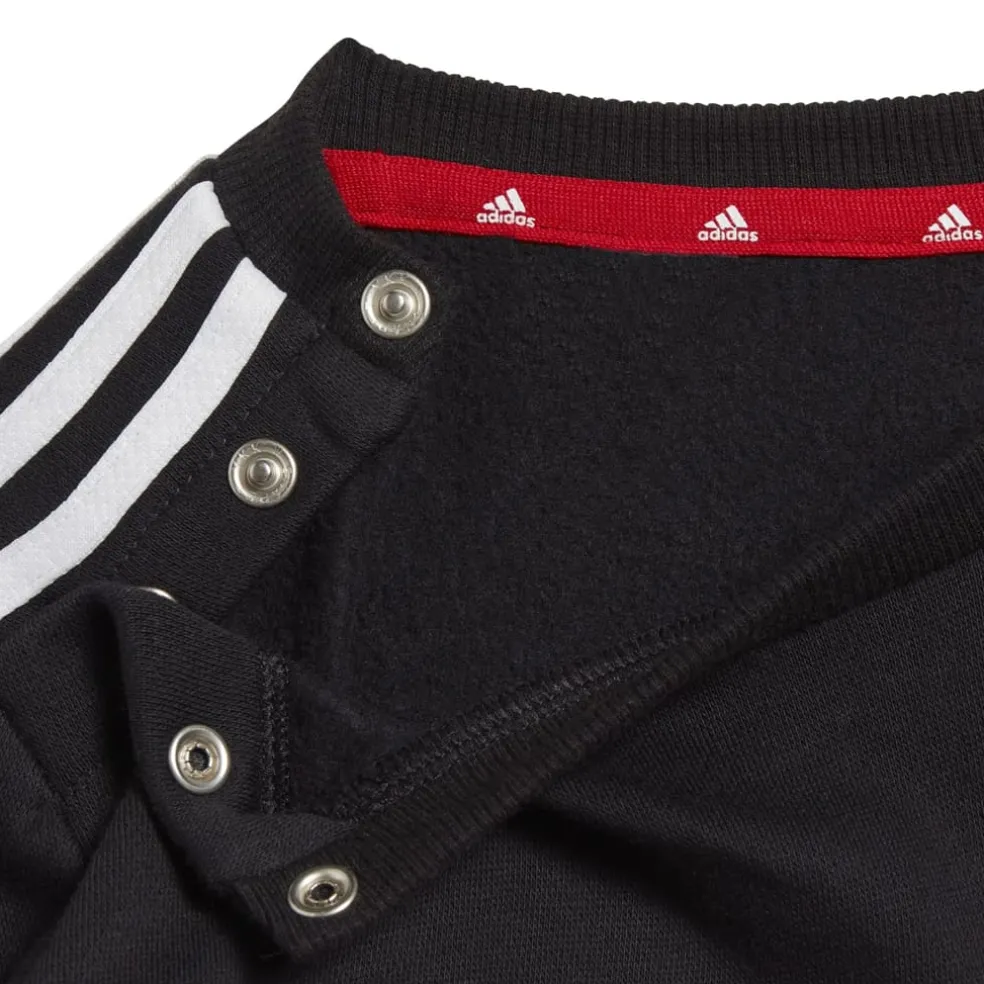 adidas Tiberio 3-Stripes Colorblock Leggings Set in Black-White