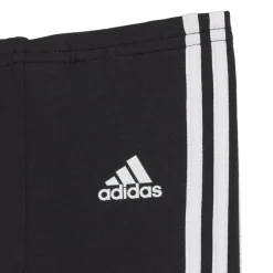 adidas Tiberio 3-Stripes Colorblock Leggings Set in Black-White