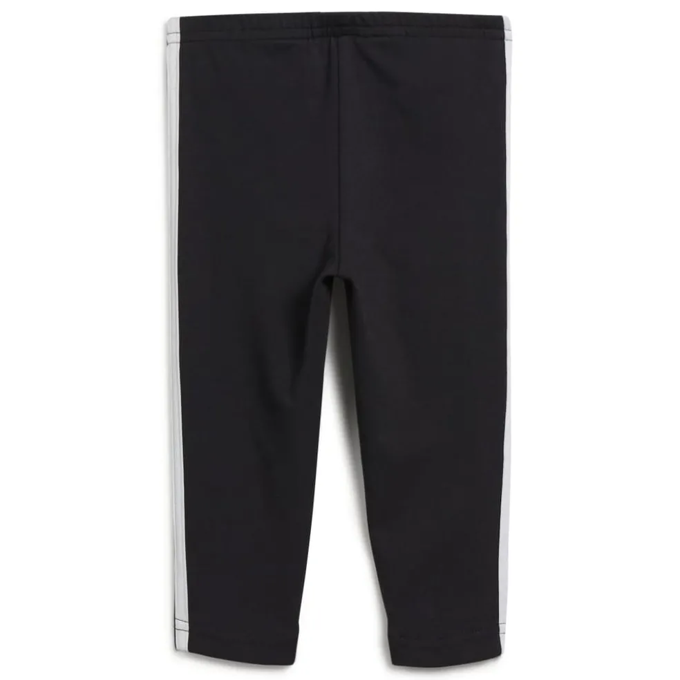 adidas Tiberio 3-Stripes Colorblock Leggings Set in Black-White