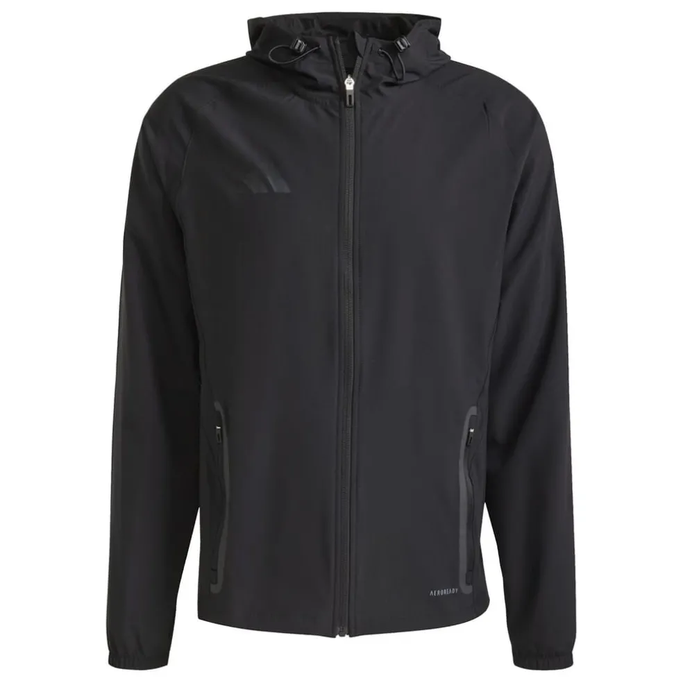adidas Tiro 25 Competition Vis Tech Travel Jacket in Black