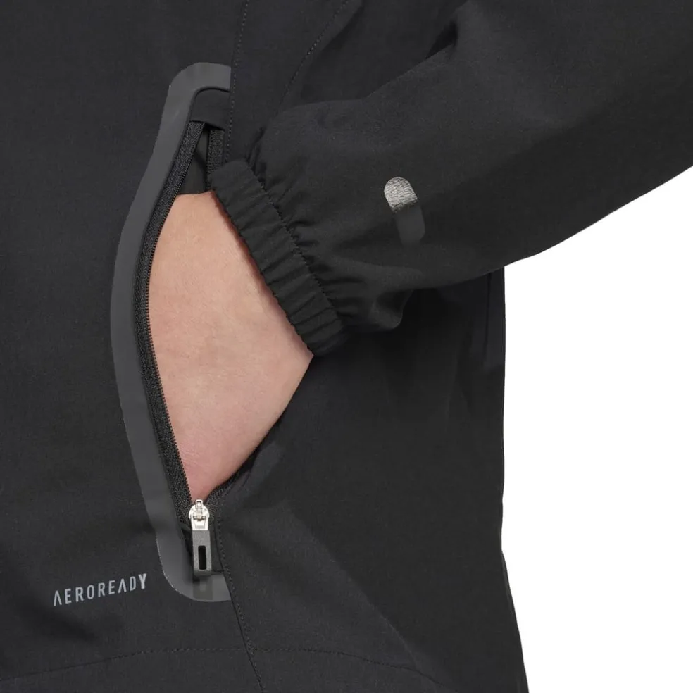 adidas Tiro 25 Competition Vis Tech Travel Jacket in Black