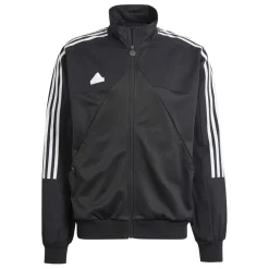 adidas Tiro Material Mix Track Jacket in Black