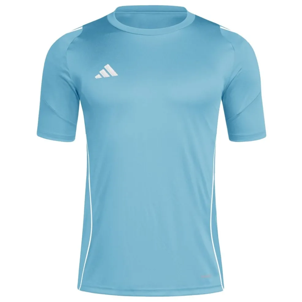 adidas Tiro Slim Fit Crew Neck T-Shirt in Blue