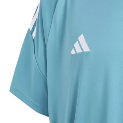 adidas Tiro Slim Fit Crew Neck T-Shirt in Blue