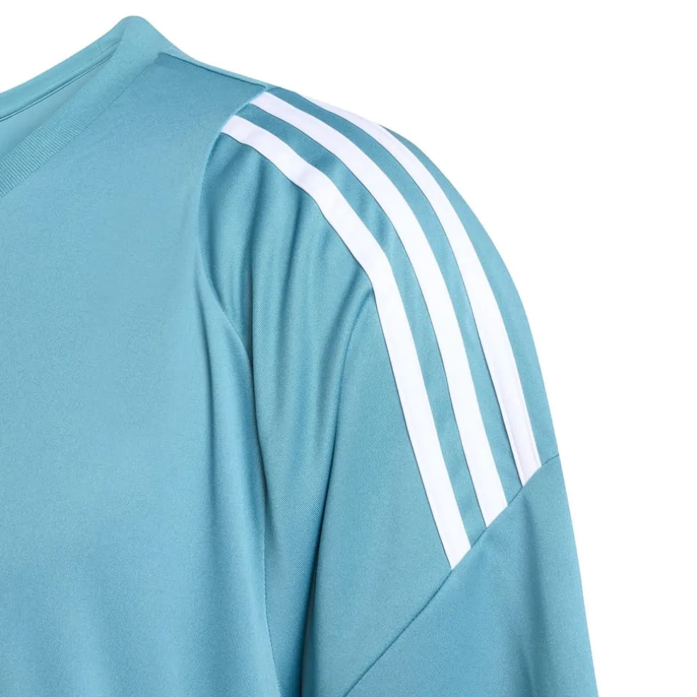 adidas Tiro Slim Fit Crew Neck T-Shirt in Blue