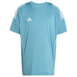 adidas Tiro Slim Fit Crew Neck T-Shirt in Blue