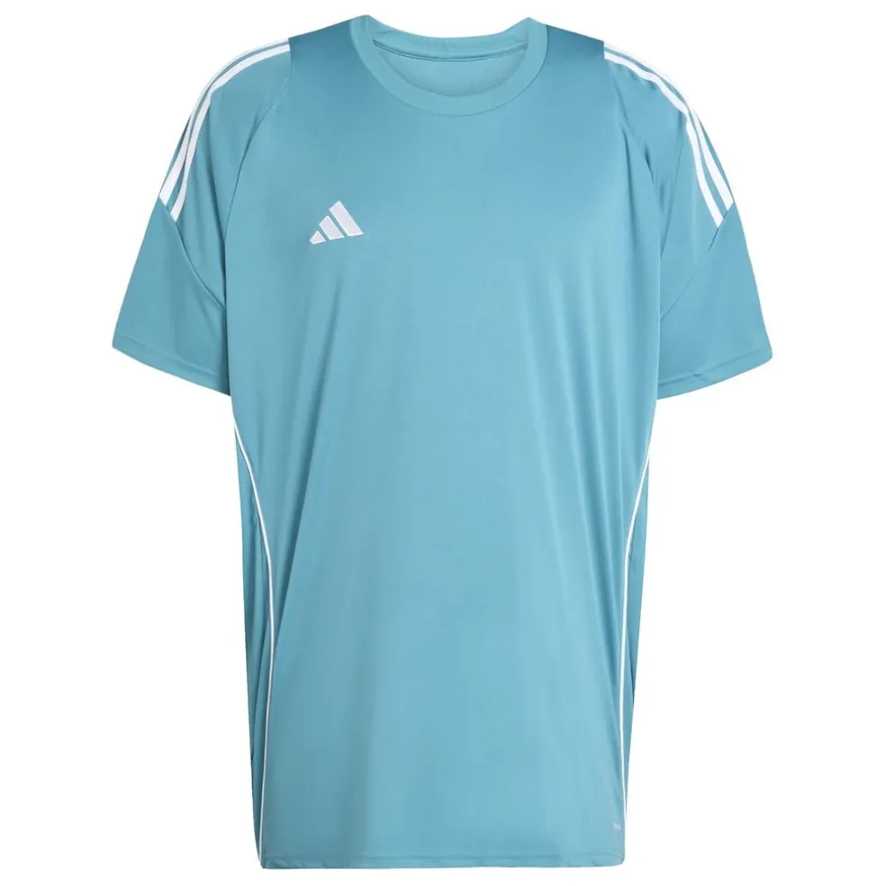 adidas Tiro Slim Fit Crew Neck T-Shirt in Blue
