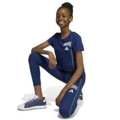 adidas Train Essentials Collegiate Print Leggings Kids in Blue