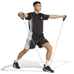 adidas Train Essentials Seasonal Colorblock Shorts in Black