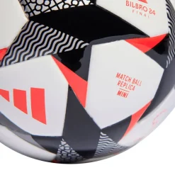 adidas UWCL 23/24 Mini Knockout Ball in White Black