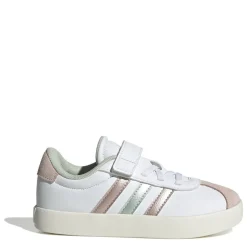 adidas Vl Court 3.0 El C Low Top Trainers Girls in White