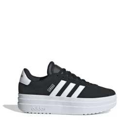 adidas Vl Court Bold J Low Top Trainers Girls in Black