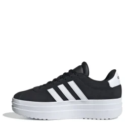 adidas Vl Court Bold J Low Top Trainers Girls in Black