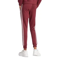 adidas Womens 3 Stripes Pants Slim in Red