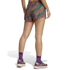 adidas Womens Adizero X Farm Running Shorts in Green