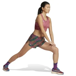 adidas Womens Adizero X Farm Running Shorts in Green