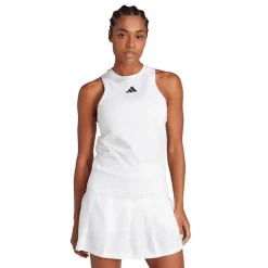 adidas Womens Aeroready Pro Tennis Dress in White