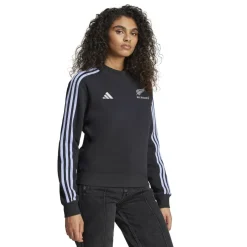 adidas Womens All Blacks Rugby Long Sleeve Sweatshirt in Black
