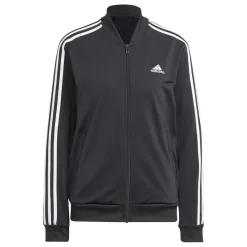 adidas Womens Back 2 Basics 3 Stripes Tracksuit in Black