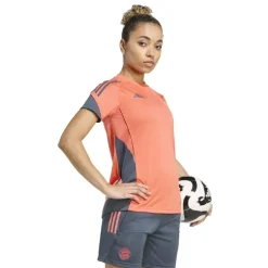 adidas Womens Bayern Munich Tiro 25 Competition Training Shirt 2025 2026 in Orange