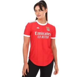 adidas Womens Benfica 2022/23 Home Jersey in Red