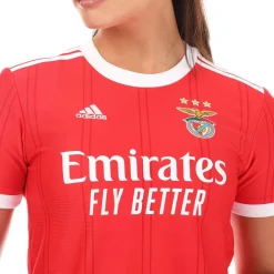 adidas Womens Benfica 2022/23 Home Jersey in Red