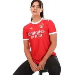 adidas Womens Benfica 2022/23 Home Jersey in Red