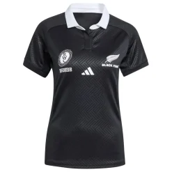 adidas Womens Black Ferns Home Shirt 2025 in Black