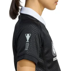 adidas Womens Black Ferns Home Shirt 2025 in Black