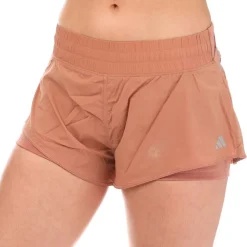 adidas Womens Collective Power Running Shorts in Brown