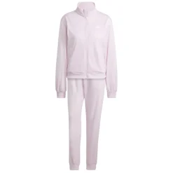 adidas Womens Essentials Feel Cozy Track Suit in Pink