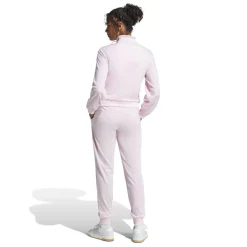 adidas Womens Essentials Feel Cozy Track Suit in Pink