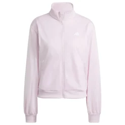 adidas Womens Essentials Feel Cozy Track Suit in Pink