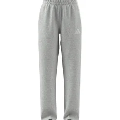 adidas Womens Essentials Wide Leg Fleece Pant in Grey