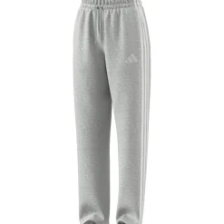 adidas Womens Essentials Wide Leg Fleece Pant in Grey
