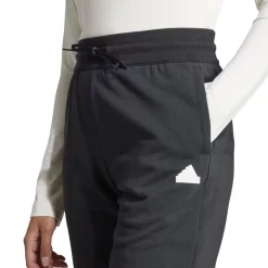 adidas Womens French Terry Print Regular Joggers in Black