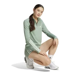 adidas Womens Hyglm 1 4zip Gym Top in Green