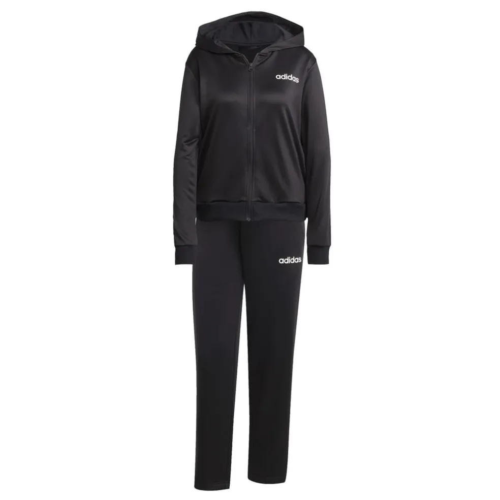 adidas Womens Linear Tracksuit in Black