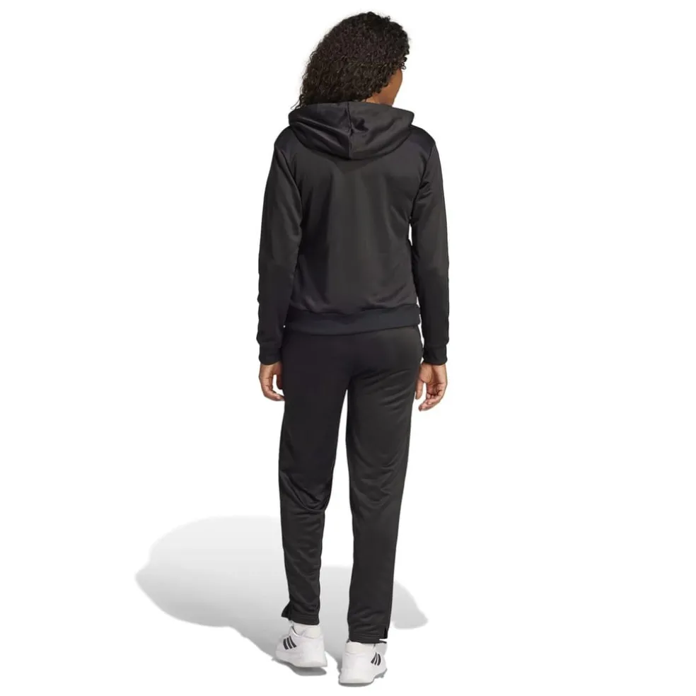 adidas Womens Linear Tracksuit in Black