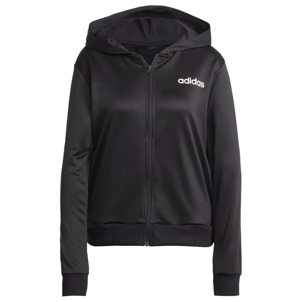 adidas Womens Linear Tracksuit in Black