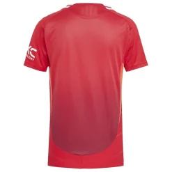 adidas Womens Manchester United Authentic Home Shirt 2024 2025 in Red