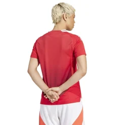 adidas Womens Manchester United Authentic Home Shirt 2024 2025 in Red