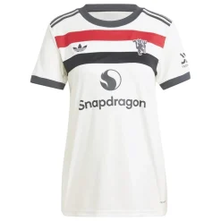 adidas Womens Manchester United Third Shirt 2024 2025 in White