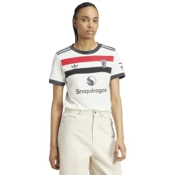 adidas Womens Manchester United Third Shirt 2024 2025 in White