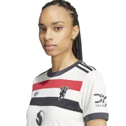 adidas Womens Manchester United Third Shirt 2024 2025 in White
