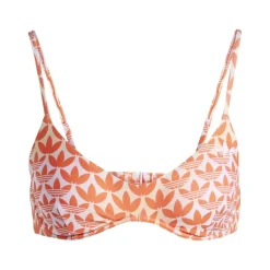 adidas Womens Monogram Bikini Top in Pink