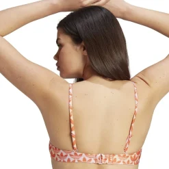 adidas Womens Monogram Bikini Top in Pink