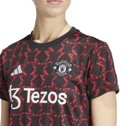 adidas Womens Mufc Preshi W T-Shirt in Black