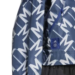 adidas Womens Mufc Wmn Wb Tracksuit Top in Purple