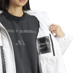 adidas Womens Myshelter Down Parka in White